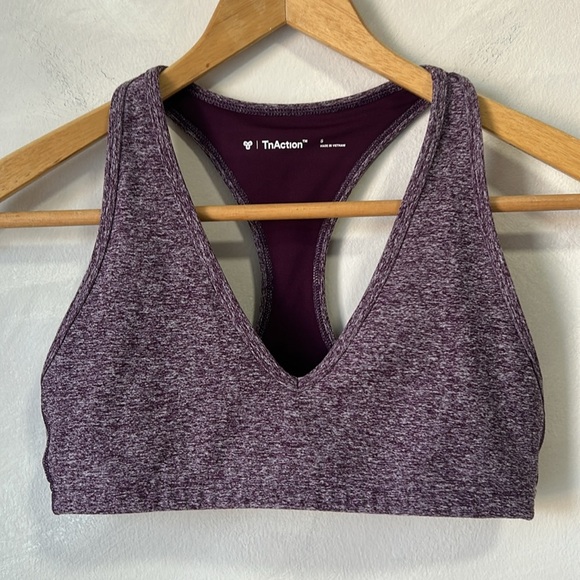 TnActionTnaCOZY™ Tread Sports Bra Purple size small - Picture 2 of 8